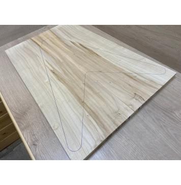 Клён Американский заготовка на топ Смешанный АА 22х195-230х630 мм - 2шт (книжкой)-3