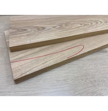 Ясень Оливковый заготовка на топ Смешанный АА 19х246х615 мм - 2шт (книжкой)-5