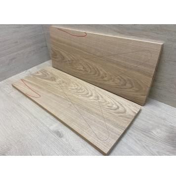 Ясень Оливковый заготовка на топ Смешанный АА 19х246х615 мм - 2шт (книжкой)-6