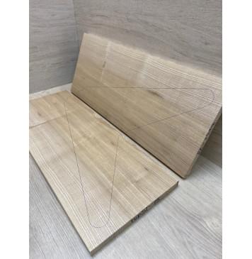 Ясень Оливковый заготовка на топ Смешанный А 18.5х246х мм - 2шт (книжкой)-3