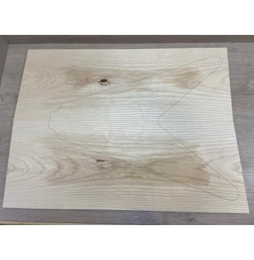 Ясень Белый заготовка на топ Тангент А 18х250х650 мм - 2шт (книжкой)-0