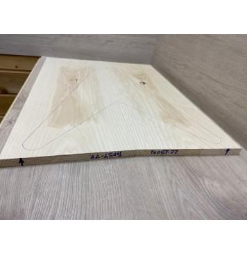 Ясень Белый заготовка на топ Тангент А 18х250х650 мм - 2шт (книжкой)-1