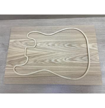 Ясень Оливковый заготовка на топ Смешанный ААА 18.5х193х575 мм - 2шт (книжкой)-6