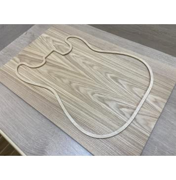 Ясень Оливковый заготовка на топ Смешанный ААА 18.5х193х575 мм - 2шт (книжкой)-5