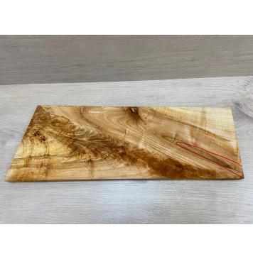 Клён Американский Волнистый заготовка на топ Смешанный АА Волна АА 28х229-260х660-690 мм (1шт под распил)-7