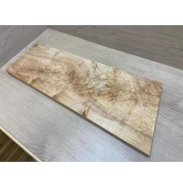 Клён Американский Волнистый заготовка на топ Смешанный АА Волна АА 28х228-260х660-690 мм (1шт под распил)-13