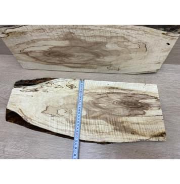 Клён Американский Волнистый заготовка на топ под заливку Смешанный АА Волна АА 19х160-210х520 мм - 2шт (книжкой)-7