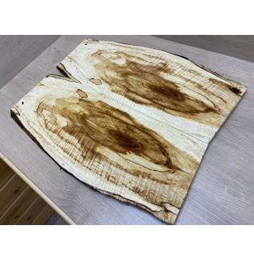 Клён Американский Волнистый заготовка на топ под заливку Смешанный АА Волна АА 19х160-210х520 мм - 2шт (книжкой)-10