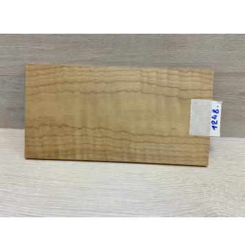 Клён Волнистый Печёный 180 гр заготовка накладки на головку грифа Тангент ААА Волна ААА 5х125х240 мм-4