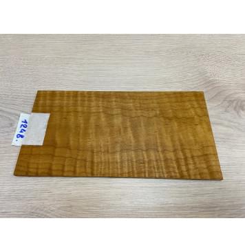 Клён Волнистый Печёный 180 гр заготовка накладки на головку грифа Тангент ААА Волна ААА 5х125х240 мм-6