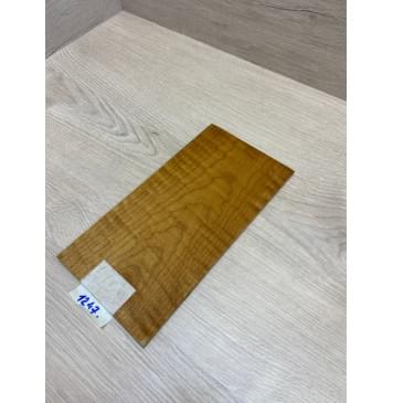 Клён Волнистый Печёный 180 гр заготовка накладки на головку грифа Тангент ААА Волна ААА 5х125х240 мм-6