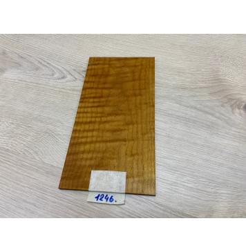 Клён Волнистый Печёный 180 гр заготовка накладки на головку грифа Тангент ААА Волна ААА 4.5х125х240 мм-3