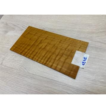 Клён Волнистый Печёный 180 гр заготовка накладки на головку грифа Тангент ААА Волна ААА 5х125х240 мм-7