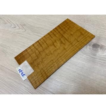 Клён Волнистый Печёный 180 гр заготовка накладки на головку грифа Тангент ААА Волна ААА 5х125х240 мм-6