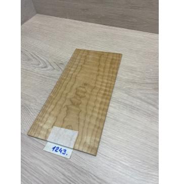 Клён Волнистый Печёный 180 гр заготовка накладки на головку грифа Тангент ААА Волна ААА 4х125х240 мм-4