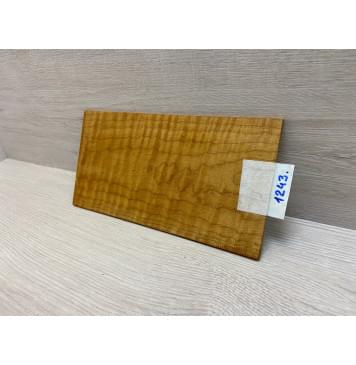 Клён Волнистый Печёный 180 гр заготовка накладки на головку грифа Тангент ААА Волна ААА 4х125х240 мм-7