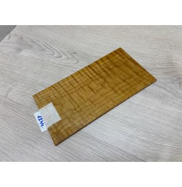 Клён Волнистый Печёный 180 гр заготовка накладки на головку грифа Тангент ААА Волна ААА 5х125х240 мм-6