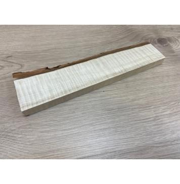 Клён Американский Волнистый заготовка для бриджа акустической гитары Радиал АА Волна ААА 14.5х33-40х220 мм-7