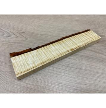 Клён Американский Волнистый заготовка для бриджа акустической гитары Радиал АА Волна ААА 14.5х33-40х220 мм-3