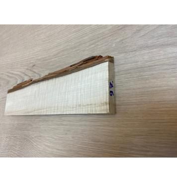 Клён Американский Волнистый заготовка для бриджа акустической гитары Радиал ААА Волна ААА 13.5х43-50х220 мм-8