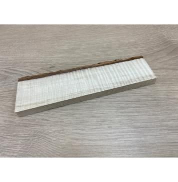 Клён Американский Волнистый заготовка для бриджа акустической гитары Радиал ААА Волна ААА 13.5х43-50х220 мм-6