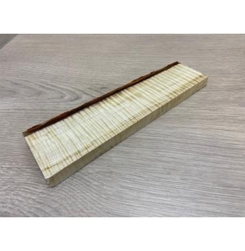 Клён Американский Волнистый заготовка для бриджа акустической гитары Радиал ААА Волна ААА 13.5х43-50х220 мм-5