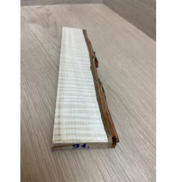 Клён Американский Волнистый заготовка для бриджа акустической гитары Радиал ААА Волна ААА 15.5х38-45х220 мм-7