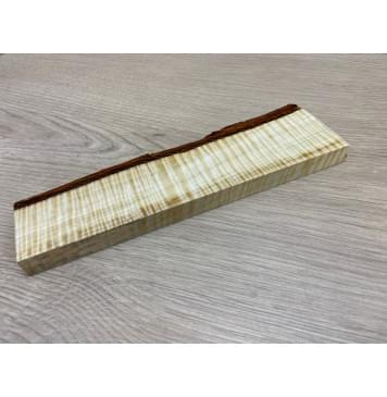 Клён Американский Волнистый заготовка для бриджа акустической гитары Радиал ААА Волна ААА 15.5х38-45х220 мм-6
