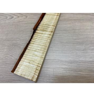 Клён Американский Волнистый заготовка для бриджа акустической гитары Радиал ААА Волна ААА 15.5х38-45х220 мм-2