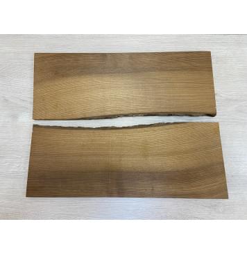 Ясень Печёный 180 гр заготовка на топ Радиал АА 15х156-180х450 мм - 2шт (книжкой)-3