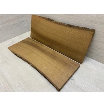 Ясень Печёный 180 гр заготовка на топ Радиал АА 15х156-180х450 мм - 2шт (книжкой)-2