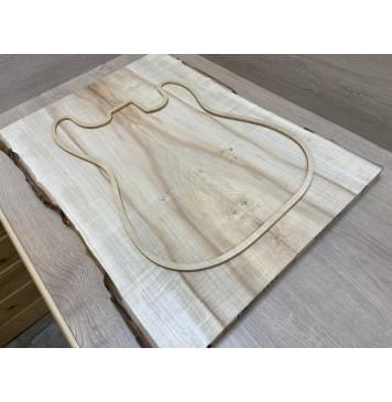 Клён Американский заготовка на топ Смешанный АА 23.5х195х585 мм - 2шт (книжкой)-8