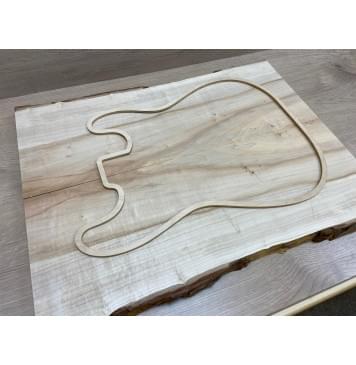 Клён Американский заготовка на топ Смешанный АА 23.5х195х585 мм - 2шт (книжкой)-7