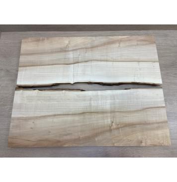 Клён Американский заготовка на топ Смешанный АА 23.5х195х585 мм - 2шт (книжкой)-6