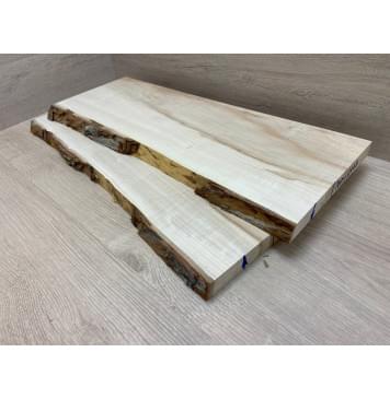 Клён Американский заготовка на топ Смешанный АА 23.5х195х585 мм - 2шт (книжкой)-1