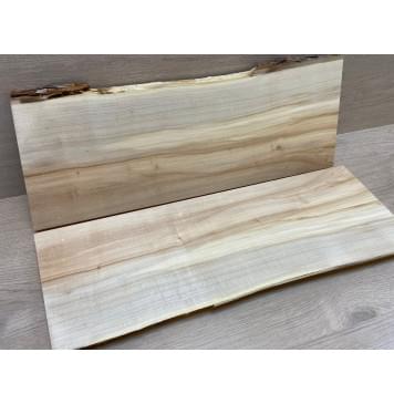 Клён Американский заготовка на топ Смешанный АА 24х180х535-560 мм - 2шт (книжкой)-2