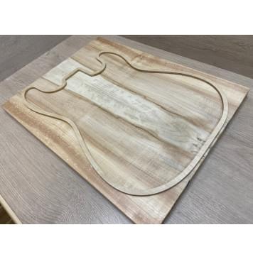 Клён Американский заготовка на топ Радиал А 24х190х480 мм - 2шт (книжкой)-2