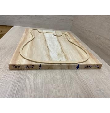 Клён Американский заготовка на топ Радиал А 24х190х480 мм - 2шт (книжкой)-3