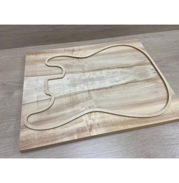 Клён Американский заготовка на топ Радиал А 24х190х480 мм - 2шт (книжкой)-5