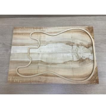 Клён Американский Spalted заготовка на топ Смешанный АА 22х182х520 мм - 2шт (книжкой)-7