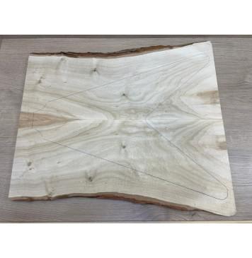 Клён Американский заготовка на топ Смешанный А 20х165-225х585 мм - 2шт (книжкой)-0