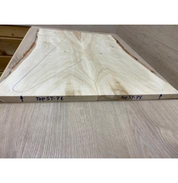 Клён Американский заготовка на топ Смешанный А 20х165-225х585 мм - 2шт (книжкой)-2