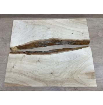 Клён Американский заготовка на топ Смешанный А 20х165-225х585 мм - 2шт (книжкой)-6