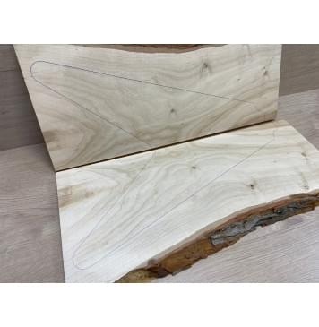 Клён Американский заготовка на топ Смешанный А 20х165-225х585 мм - 2шт (книжкой)-8