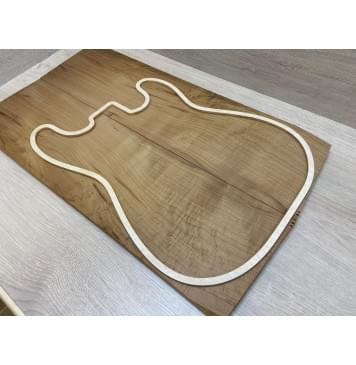 Клён Волнистый Печёный 180гр заготовка на топ Смешанный АА Волна АА 17х178х615 мм - 2 шт (книжкой) Уценка-трещины Клён Волнистый Печёный 180гр заготовка на топ Смешанный АА Волна АА 17х178х615 мм - 2 шт (книжкой) Уценка-трещины-10