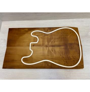 Клён Волнистый Печёный 180гр заготовка на топ Смешанный АА Волна АА 17х178х615 мм - 2 шт (книжкой) Уценка-трещины Клён Волнистый Печёный 180гр заготовка на топ Смешанный АА Волна АА 17х178х615 мм - 2 шт (книжкой) Уценка-трещины-4