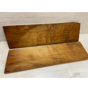 Клён Волнистый Печёный 180гр заготовка на топ Смешанный АА Волна АА 17х178х615 мм - 2 шт (книжкой) Уценка-трещины Клён Волнистый Печёный 180гр заготовка на топ Смешанный АА Волна АА 17х178х615 мм - 2 шт (книжкой) Уценка-трещины-1