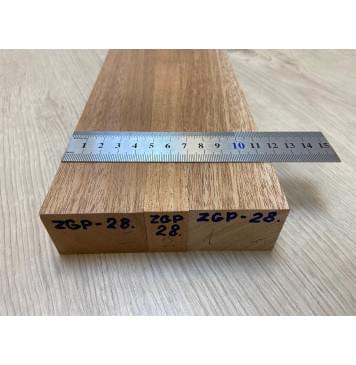 Махагон Кая заготовка грифа электрогитары Смешанный АА 33.5х(46.5-20-46.5)х800 мм - из 3х частей-5