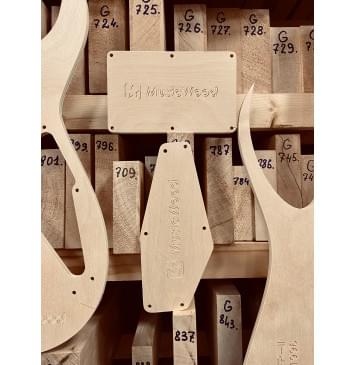 ESP E-II HORIZON FR-II + Gotoh 1996,  Neck-Thru, 25.5", 24 Frets, комплект для фрезеровки гитары, фанера 8мм-2