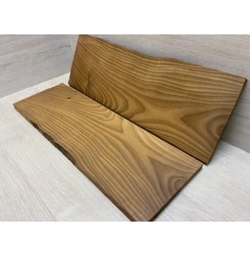 Ясень Печёный 180 гр заготовка на топ Смешанный АА 17х165-180х530 мм (2шт книжкой)-4